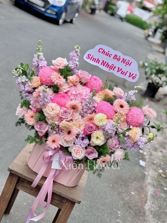 Giỏ Hoa Vẹn Tròn — Giỏ Hoa