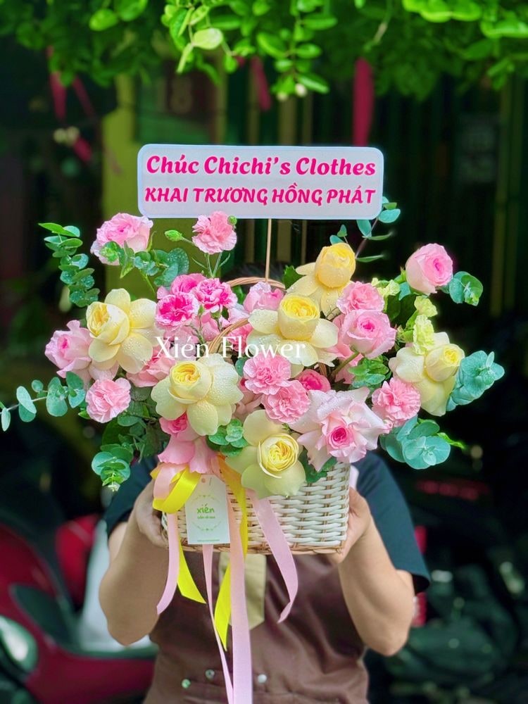 Giỏ Hoa Niềm Vui Đong Đầy — Giỏ Hoa