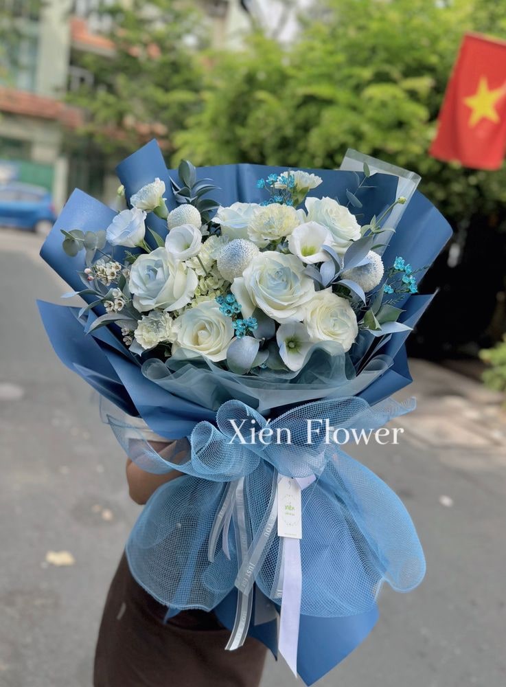 Bó Hoa Blue Sky — Hoa Bó